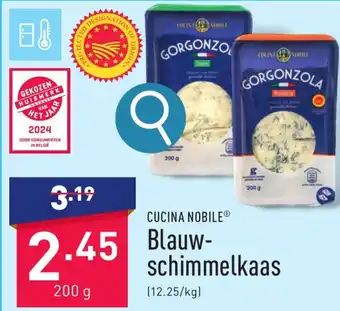 ALDI CUCINA NOBILE Blauwschimmelkaas 200g aanbieding