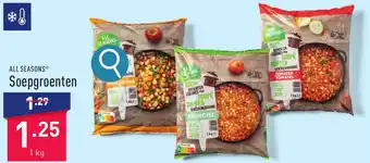 ALDI ALL SEASONS Soepgroenten 1 kg aanbieding