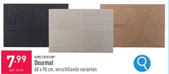 ALDI HOME CREATION Deurmat 60 x 90 cm aanbieding
