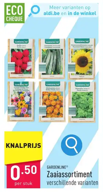ALDI GARDENLINE Zaaiassortiment aanbieding