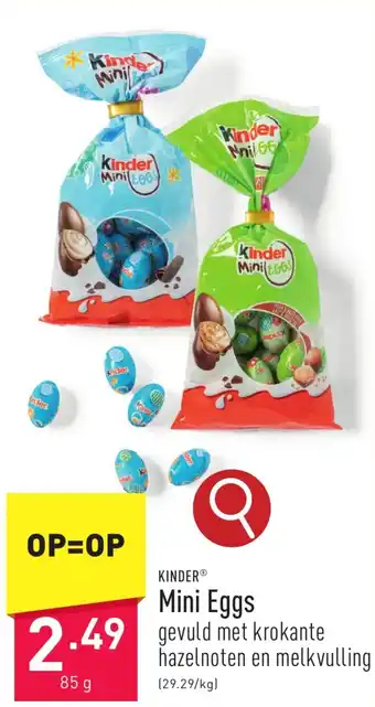 ALDI KINDER Mini Eggs 85g aanbieding