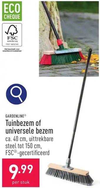 ALDI GARDENLINE Tuinbezem of universele bezem aanbieding
