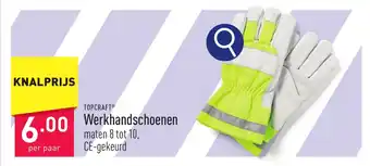 ALDI TOPCRAFT Werkhandschoenen aanbieding