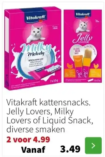 Intratuin Vitakraft kattensnacks aanbieding