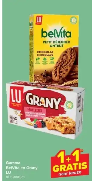 Carrefour Gamma BelVita en Grany LU aanbieding