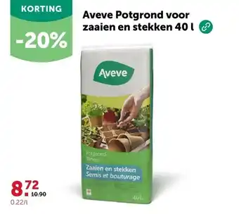 AVEVE Aveve Potgrond voor zaaien en stekken 40 l aanbieding