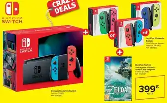 Carrefour Console Nintendo Switch aanbieding