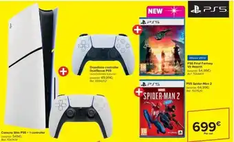 Carrefour Console Slim PS5 + 1 controller aanbieding