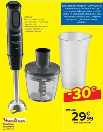 Carrefour Staafmixer DD641810 aanbieding