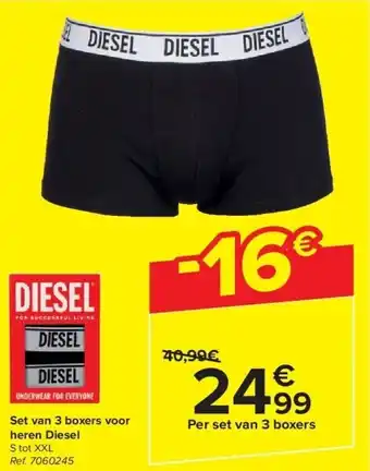 Set van 3 boxers voor heren Diesel