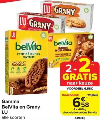 Carrefour Gamma BelVita en Grany LU aanbieding