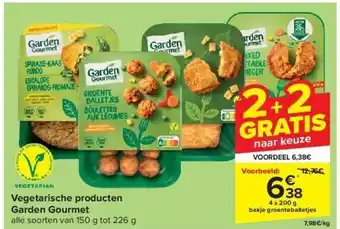 Carrefour Vegetarische producten Garden Gourmet aanbieding