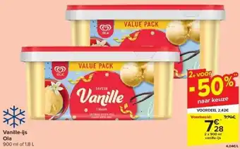 Carrefour Vanille-ijs Ola aanbieding