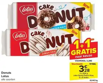 Carrefour Donuts Lotus aanbieding