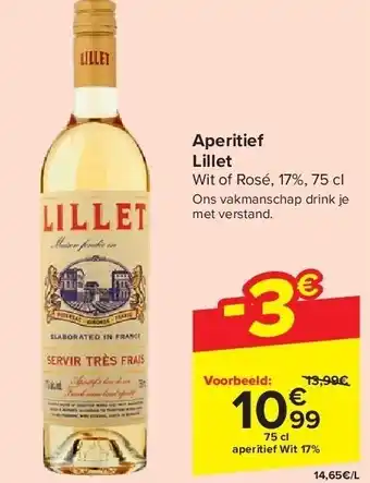 Carrefour Aperitief Lillet aanbieding