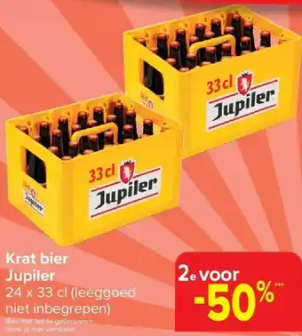 Carrefour Krat bier Jupiler aanbieding