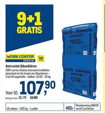 Makro Antraciet Ibbenbüren 9+1 Gratis aanbieding