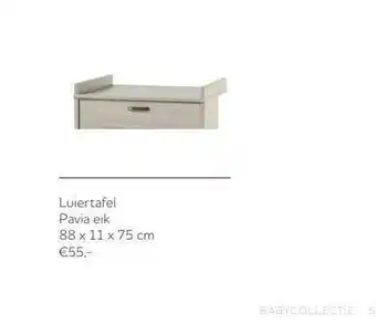 Luiertafel Pavia Eik