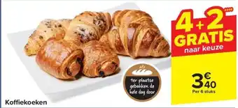 Carrefour Koffiekoeken Per 6 stuks aanbieding