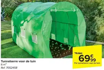 Carrefour Tunnelserre voor de tuin aanbieding