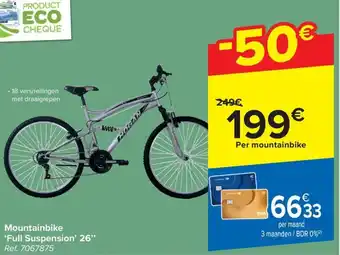 Carrefour Mountainbike 'Full Suspension' 26" aanbieding