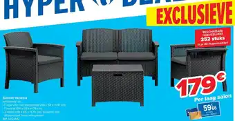 Carrefour Tuinset Venezia Per laag salon aanbieding