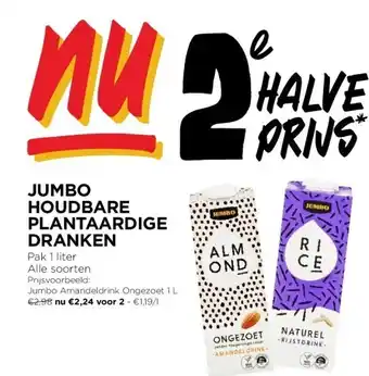 Jumbo JUMBO HOUDBARE PLANTAARDIGE DRANKEN aanbieding