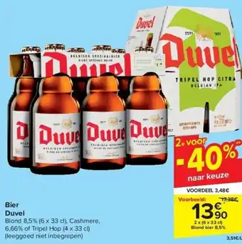 Carrefour Bier Duvel aanbieding