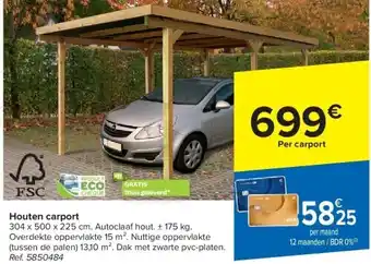 Houten carport