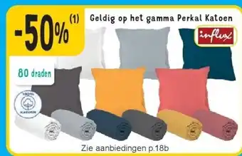 Cora Geldig op het gamma Perkal Katoen aanbieding