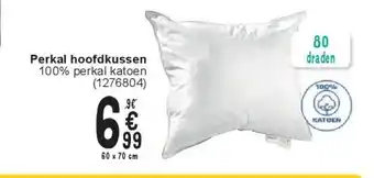 Cora Perkal hoofdkussen aanbieding