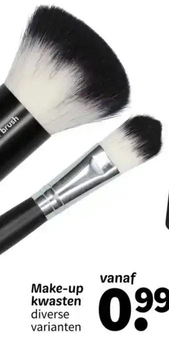 Wibra Make-up kwasten aanbieding