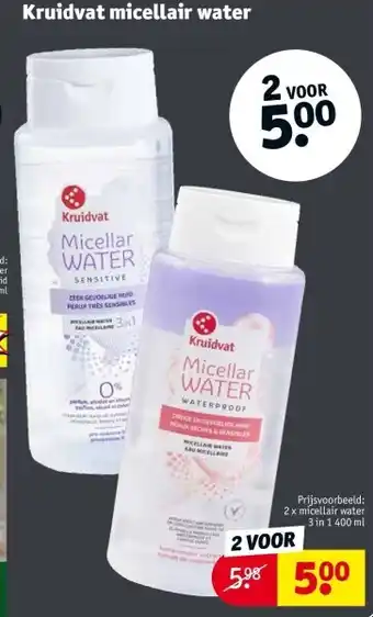 Kruidvat Kruidvat micellair water aanbieding