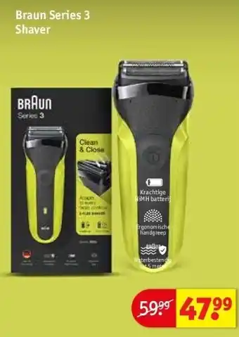 Kruidvat Braun Series 3 Shaver aanbieding
