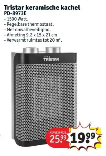 Kruidvat Tristar keramische kachel aanbieding