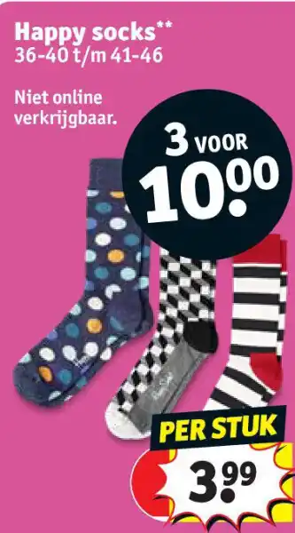 Kruidvat Happy socks aanbieding