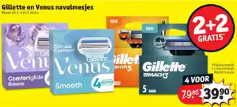 Kruidvat Gillette en Venus navulmesjes aanbieding