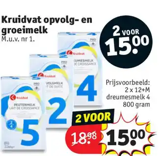 Kruidvat Kruidvat opvolg- en groeimelk aanbieding