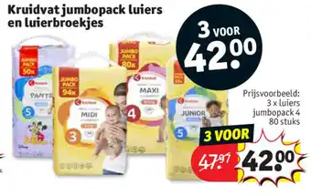 Kruidvat Kruidvat jumbopack luiers en luierbroekjes aanbieding