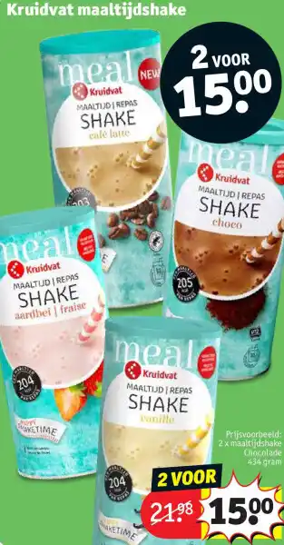 Kruidvat Kruidvat maaltijdshake aanbieding
