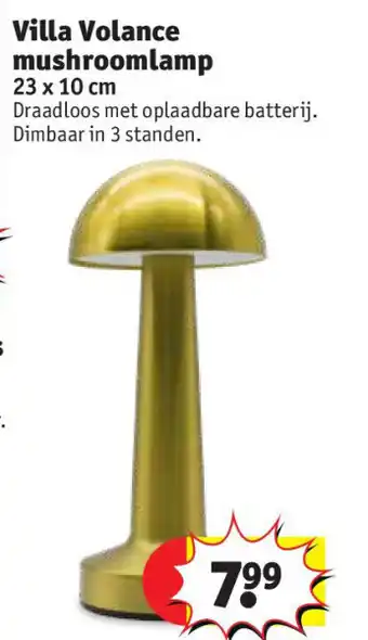 Kruidvat Villa Volance mushroomlamp aanbieding