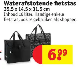 Waterafstotende fietstas