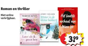 Kruidvat Roman en thriller aanbieding