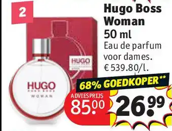 Kruidvat Hugo Boss Woman aanbieding