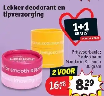 Kruidvat Lekker deodorant en lipverzorging aanbieding