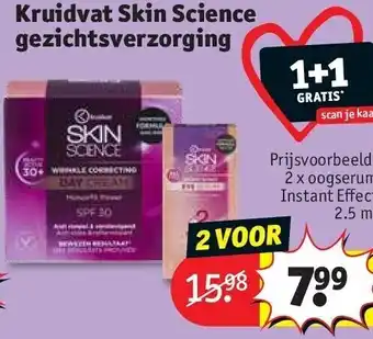Kruidvat Kruidvat Skin Science gezichtsverzorging aanbieding