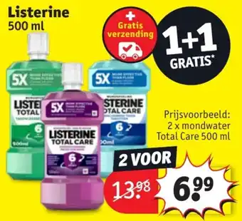 Kruidvat Listerine 500 ml aanbieding