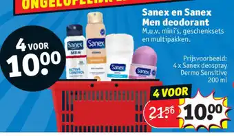 Kruidvat Sanex en Sanex Men deodorant aanbieding