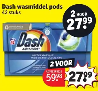 Kruidvat Dash wasmiddel pods 42 stuks aanbieding