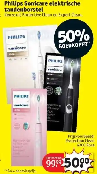 Kruidvat Philips Sonicare elektrische tandenborstel aanbieding